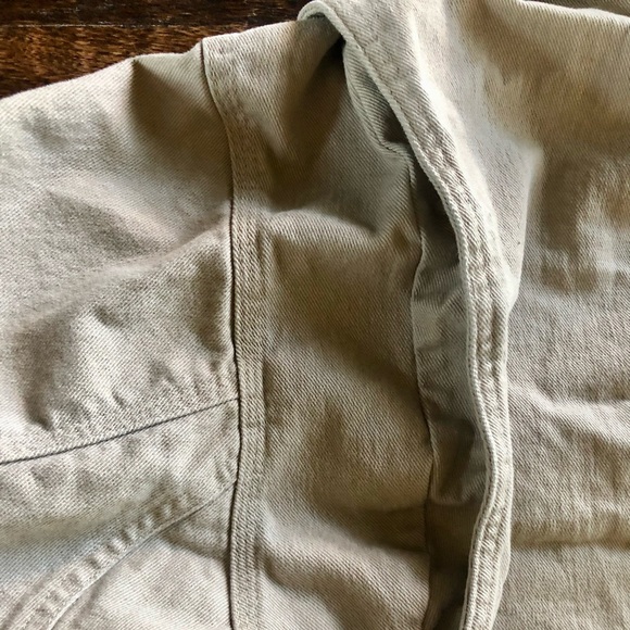 Justin Khaki Work Shirt/Shirt Jacket - Size 2XL (EUC) - Picture 5 of 8